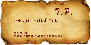 Tokaji Pelbárt névjegykártya